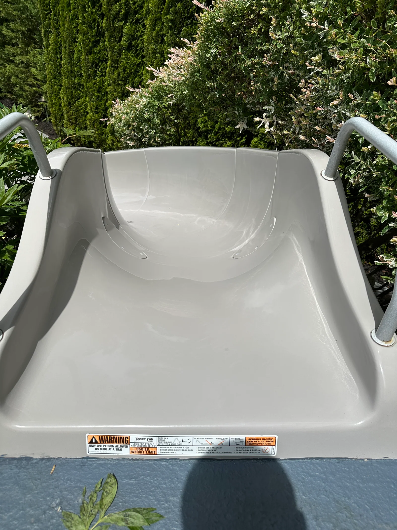 Backyard waterslide before mobile auto detailing in North Bellmore, Long Island — Al's Auto Detailing